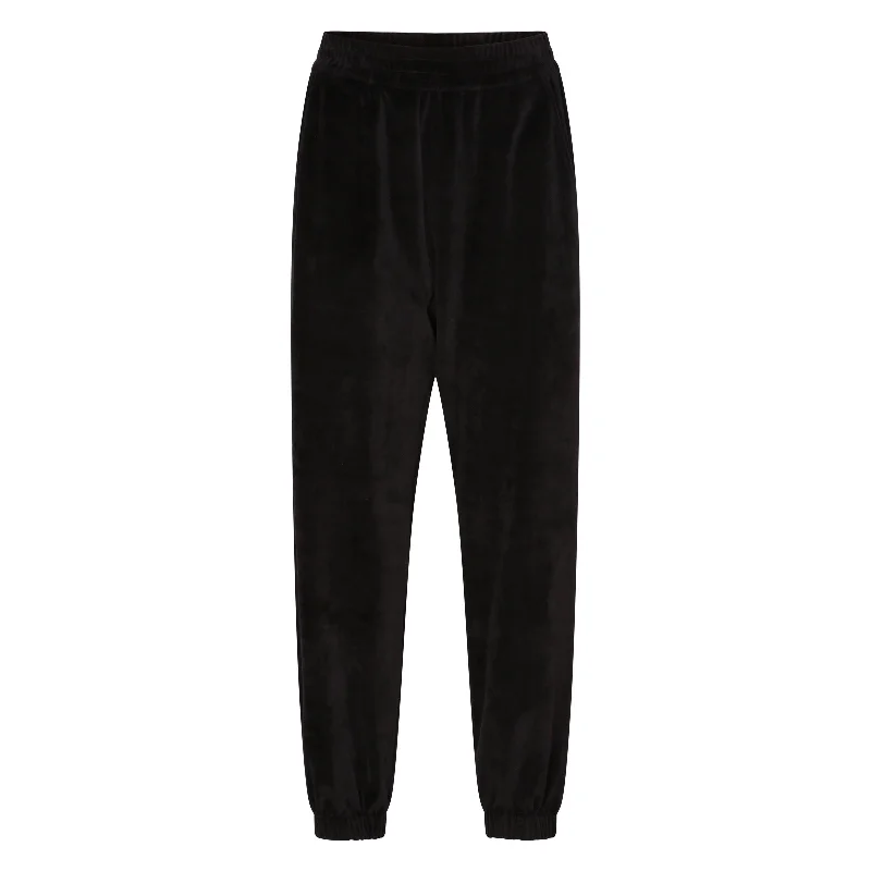 Velvet Joggers Black