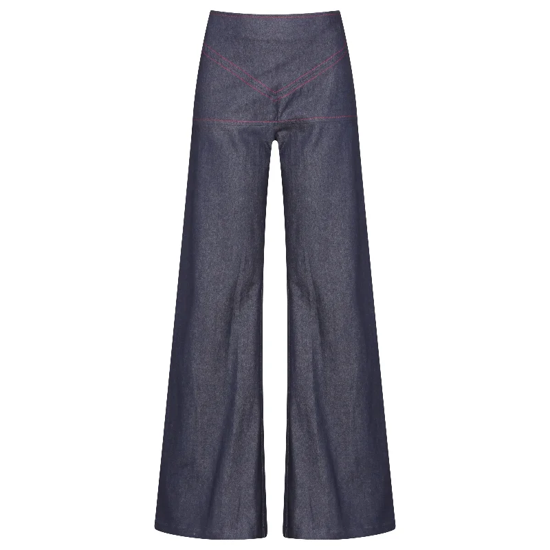 Dark Denim Westway Flared Trouser